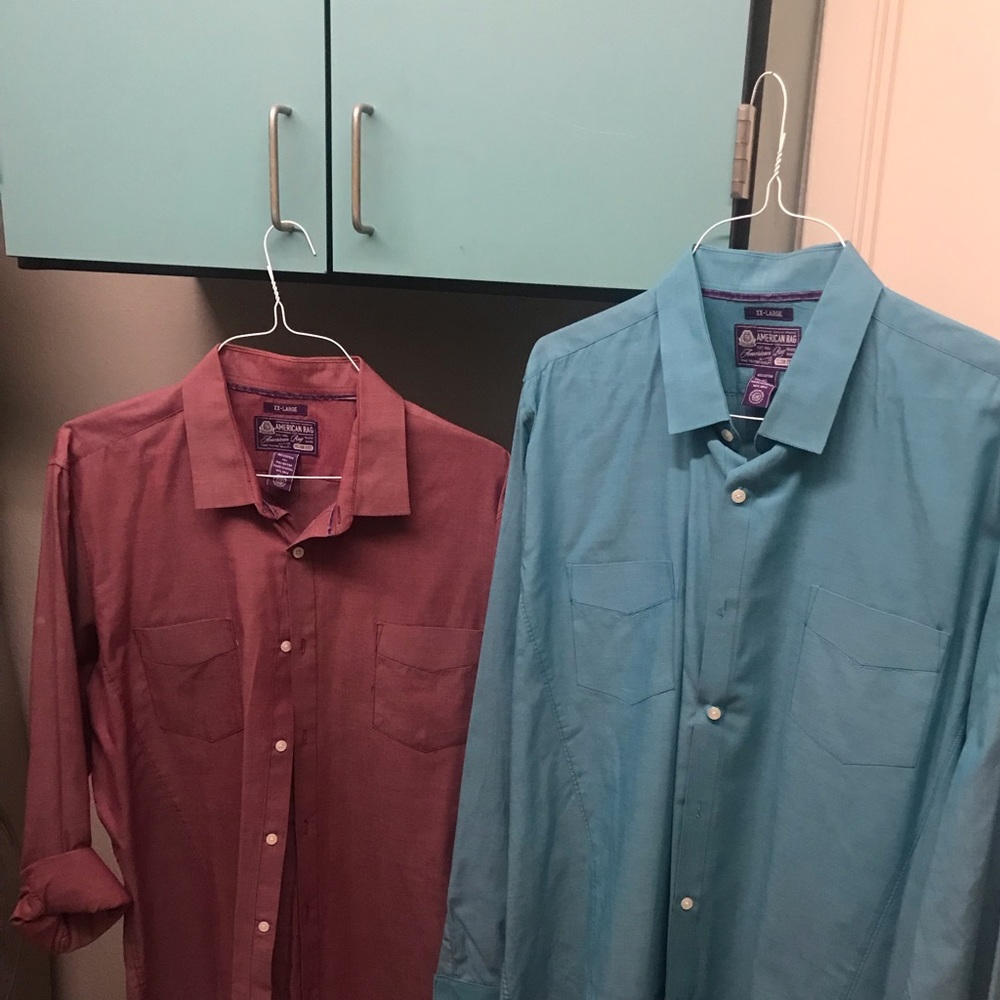2 American Rag XXL Slim Fit Long Sleeve